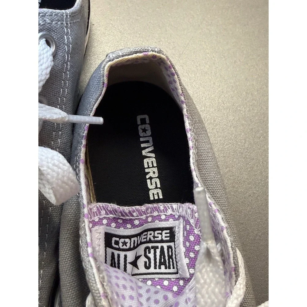 Converse Chuck Taylor All Star Low Top Grey Junior Shoes‎ 656869F Size 3